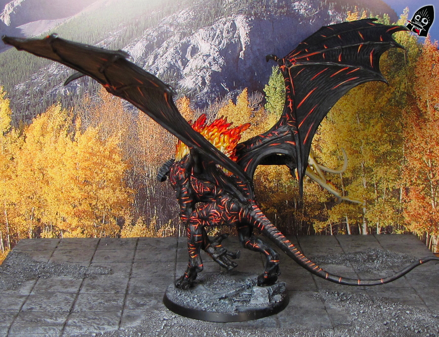 The Balrog of Morgoth a rear/side view. from Games Workshop painted by Neldoreth - An Hour of Wolves & Shattered Shields