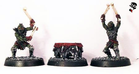 Goblin Drummers from Games Workshop painted by Neldoreth - An Hour of Wolves & Shattered Shields