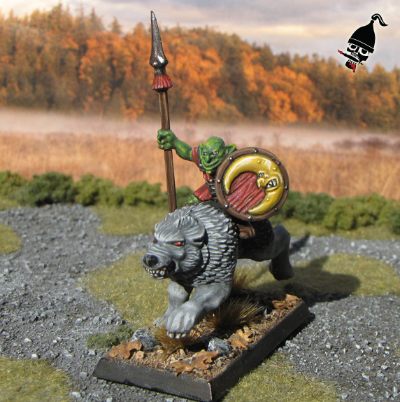 Battle Masters Goblin Wolf Rider for Warhammer from Games Workshop painted by Neldoreth - An Hour of Wolves & Shattered Shields