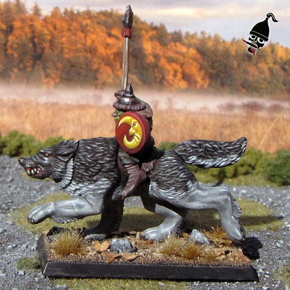 Battle Masters Goblin Wolf Rider for Warhammer from Games Workshop painted by Neldoreth - An Hour of Wolves & Shattered Shields