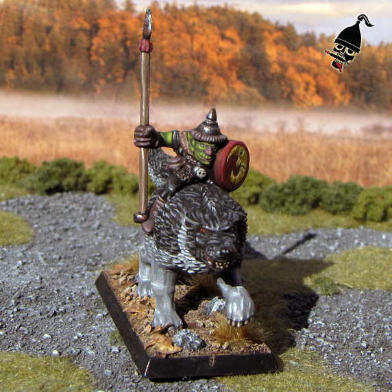 Battle Masters Goblin Wolf Rider for Warhammer from Games Workshop painted by Neldoreth - An Hour of Wolves & Shattered Shields