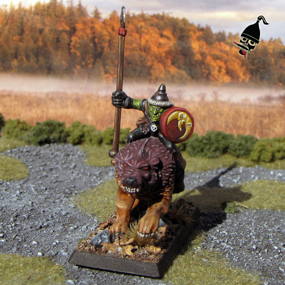 Battle Masters Goblin Wolf Rider for Warhammer from Games Workshop painted by Neldoreth - An Hour of Wolves & Shattered Shields