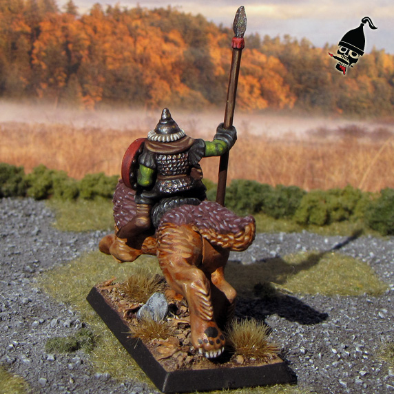 Battle Masters Goblin Wolf Rider for Warhammer from Games Workshop painted by Neldoreth - An Hour of Wolves & Shattered Shields