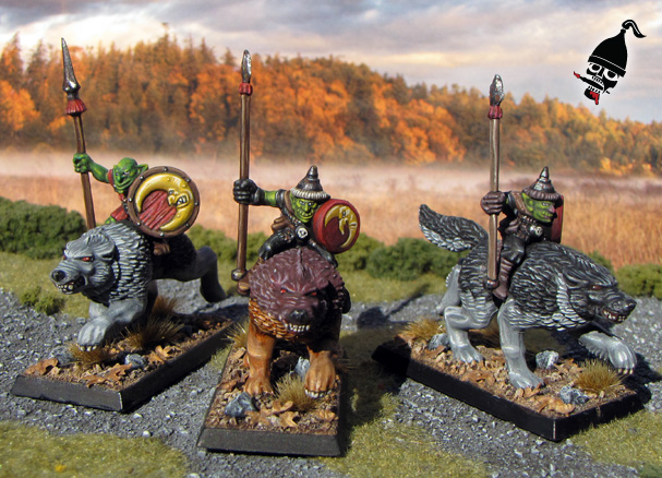 Battle Masters Goblin Wolf Riders for Warhammer from Games Workshop painted by Neldoreth - An Hour of Wolves & Shattered Shields