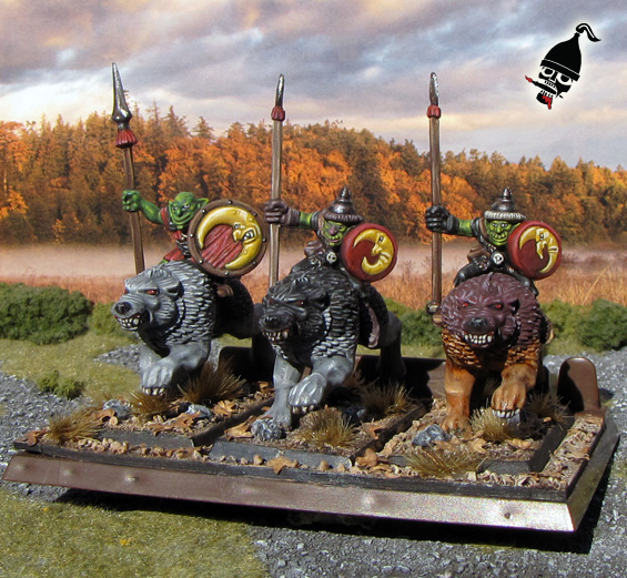 Battle Masters Goblin Wolf Riders from Milton Bradley and Games Workshop painted by Neldoreth - An Hour of Wolves & Shattered Shields