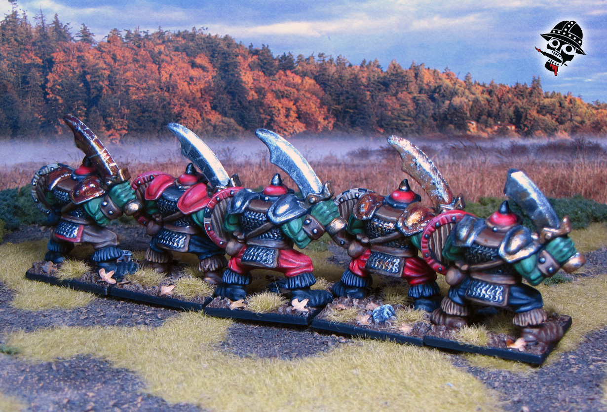 Battle Masters Ork Warriors for Warhammer Old World from Games Workshop painted by Neldoreth - An Hour of Wolves & Shattered Shields