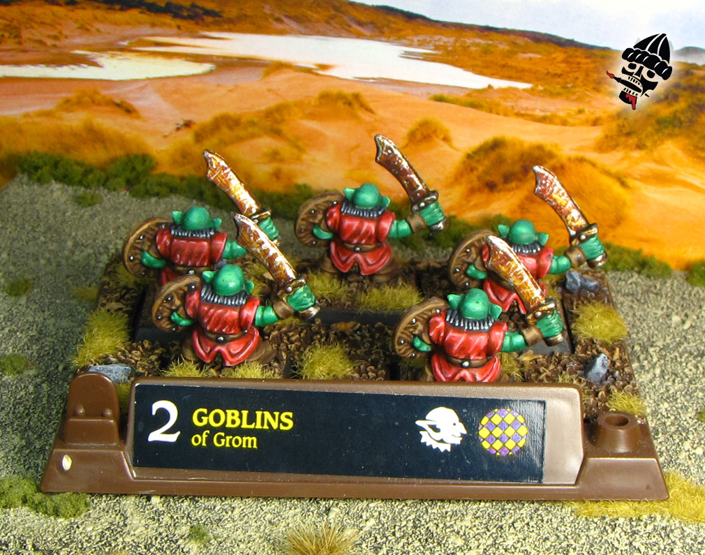 Warhammer Goblins Gloomspite Gitz Warriors for Battle Masters from Milton Bradley and Games Workshop painted by Neldoreth - An Hour of Wolves & Shattered Shields