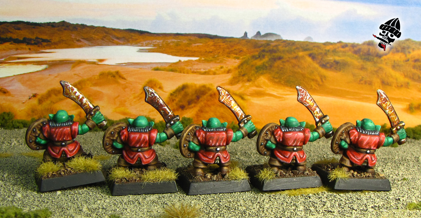 Battle Masters Goblin Warriors for Warhammer Old World from Games Workshop painted by Neldoreth - An Hour of Wolves & Shattered Shields