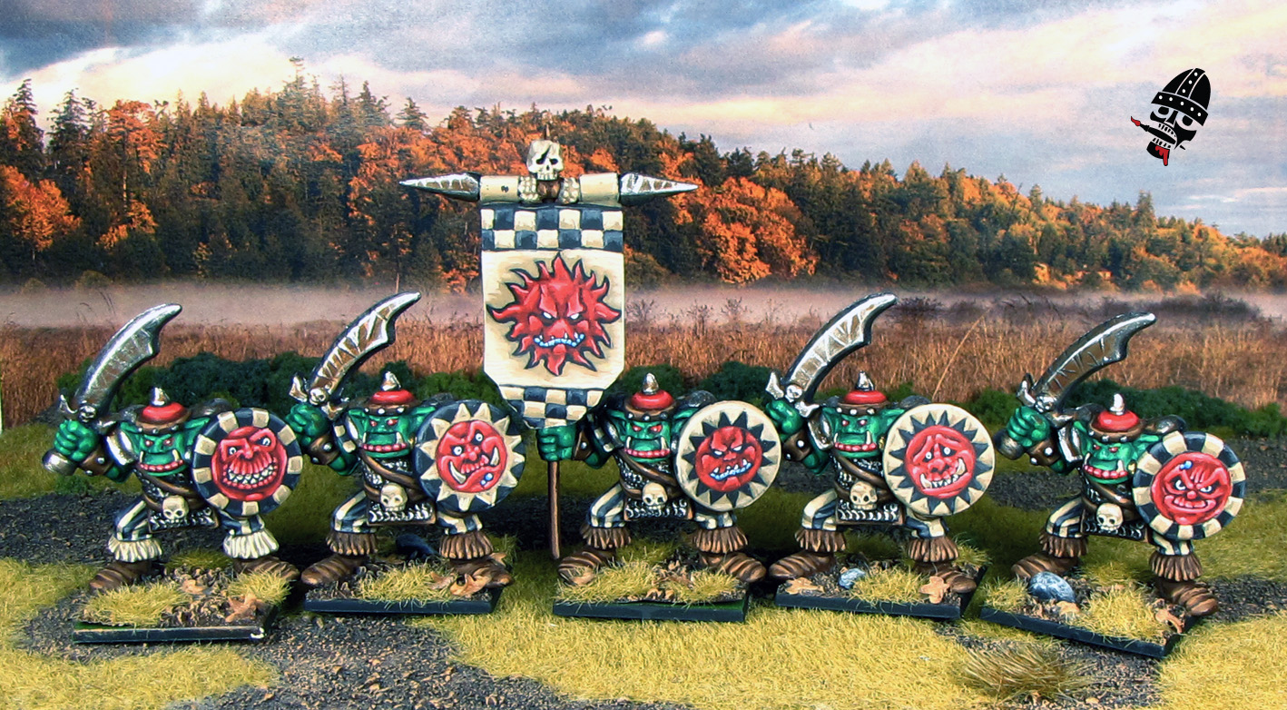 Battle Masters Ork boys for Warhammer Old World from Games Workshop painted by Neldoreth - An Hour of Wolves & Shattered Shields