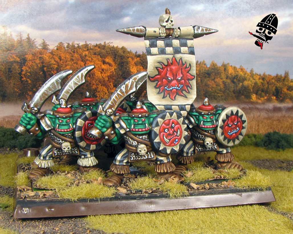 Orc boys Battlemasters battle masters Games Workshop Warhammer Old World from Milton Bradley and Games Workshop painted by Neldoreth - An Hour of Wolves & Shattered Shields