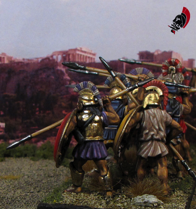 Ancient Greek from Immortal Miniatures painted by Neldoreth - An Hour of Wolves & Shattered Shields