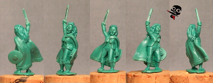 15mm Ancient Irish female warrior sculpted but not yet from  painted by Neldoreth - An Hour of Wolves & Shattered Shields