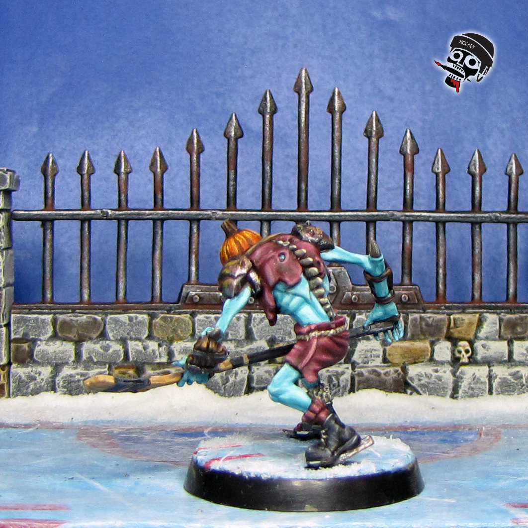 Necormantic Horror BloodBowl 28mm hockey Team Ulfenkarn Monsters from Games Workshop painted by Neldoreth - An Hour of Wolves & Shattered Shields