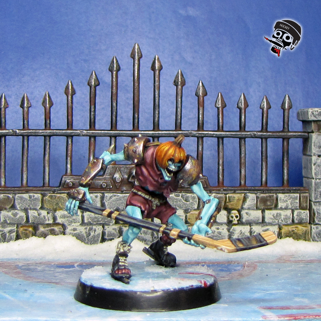 Necormantic Horror BloodBowl 28mm hockey Team Ulfenkarn Monsters from Games Workshop painted by Neldoreth - An Hour of Wolves & Shattered Shields