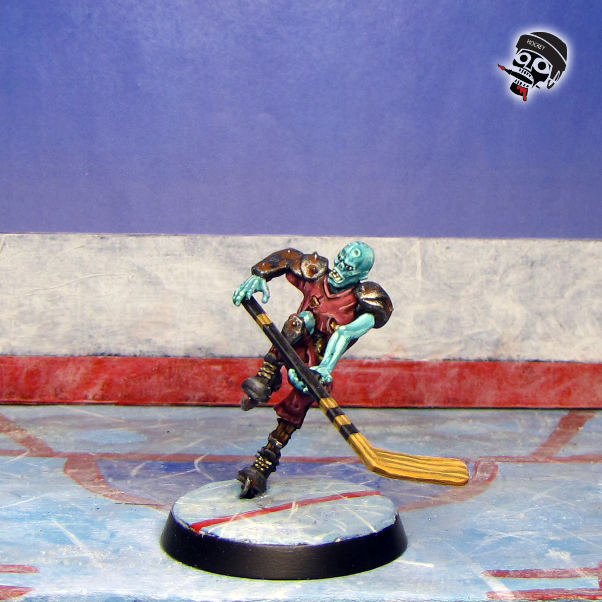 Necormantic Horror BloodBowl 28mm hockey Team Ulfenkarn Monsters from Games Workshop painted by Neldoreth - An Hour of Wolves & Shattered Shields