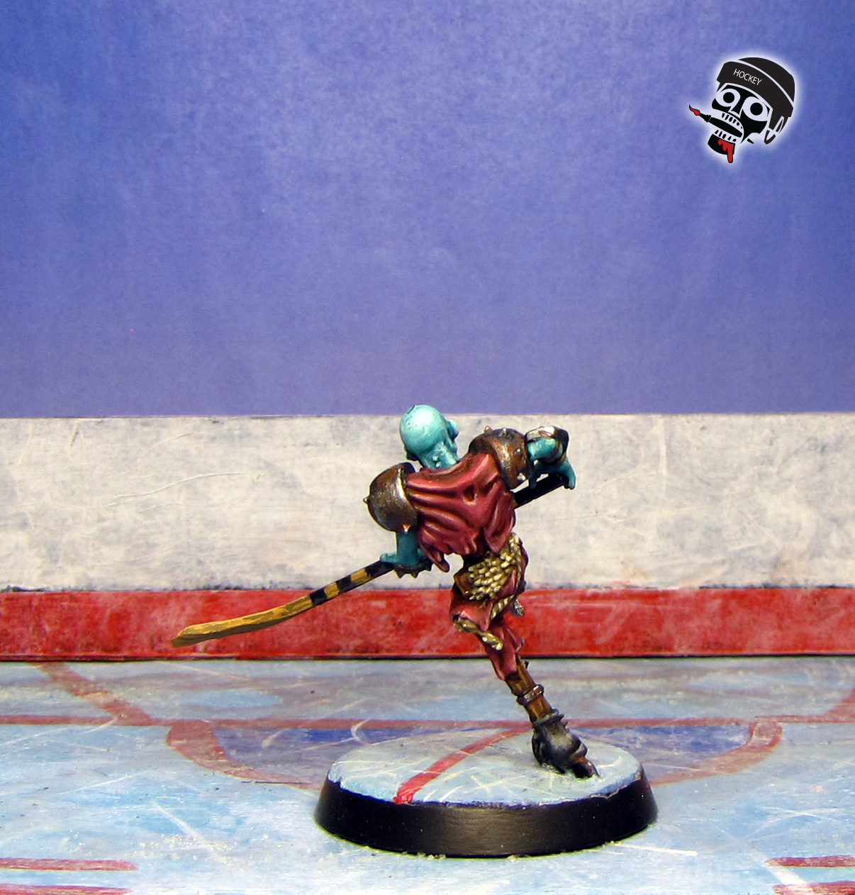 Necormantic Horror BloodBowl 28mm hockey Team Ulfenkarn Monsters from Games Workshop painted by Neldoreth - An Hour of Wolves & Shattered Shields