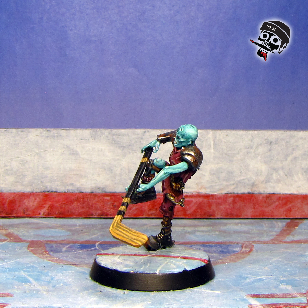 Necormantic Horror BloodBowl 28mm hockey Team Ulfenkarn Monsters from Games Workshop painted by Neldoreth - An Hour of Wolves & Shattered Shields