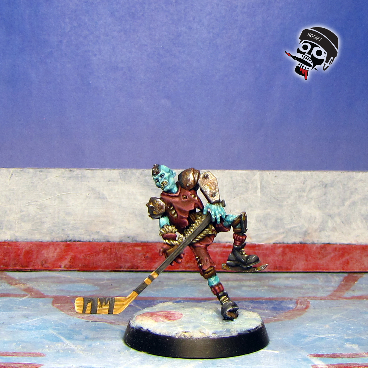 Necormantic Horror BloodBowl 28mm hockey Team Ulfenkarn Monsters from Games Workshop painted by Neldoreth - An Hour of Wolves & Shattered Shields