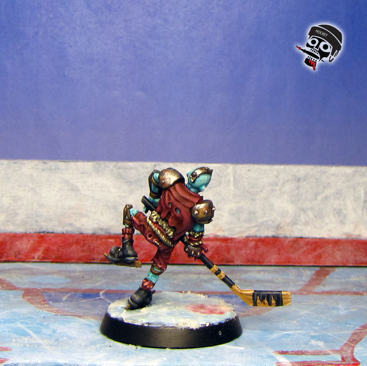 Necormantic Horror BloodBowl 28mm hockey Team Ulfenkarn Monsters from Games Workshop painted by Neldoreth - An Hour of Wolves & Shattered Shields