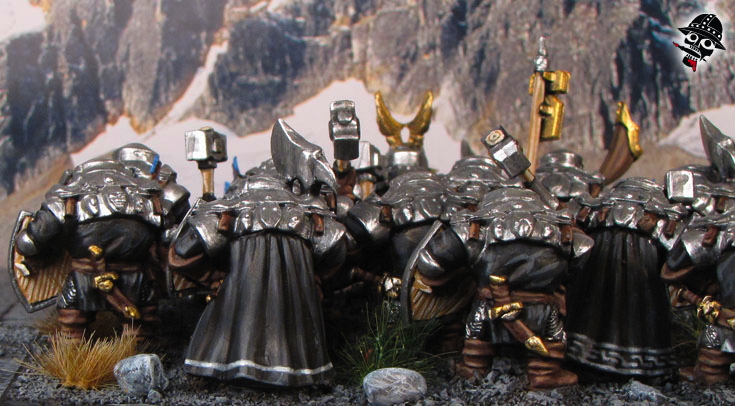 Mountain Dwarves from Mantic Games painted by Neldoreth - An Hour of Wolves & Shattered Shields