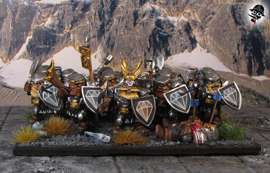 Mountain Dwarves from Mantic Games painted by Neldoreth - An Hour of Wolves & Shattered Shields