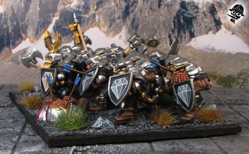 Mountain Dwarves from Mantic Games painted by Neldoreth - An Hour of Wolves & Shattered Shields