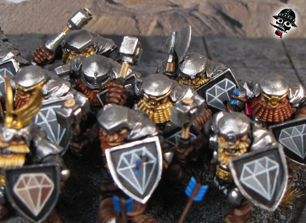 Mountain Dwarves from Mantic Games painted by Neldoreth - An Hour of Wolves & Shattered Shields