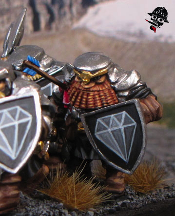 Mountain Dwarves from Mantic Games painted by Neldoreth - An Hour of Wolves & Shattered Shields