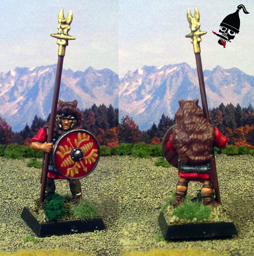 Roman Aquilifer Standard Bearer from Wargames Factory painted by Neldoreth - An Hour of Wolves & Shattered Shields
