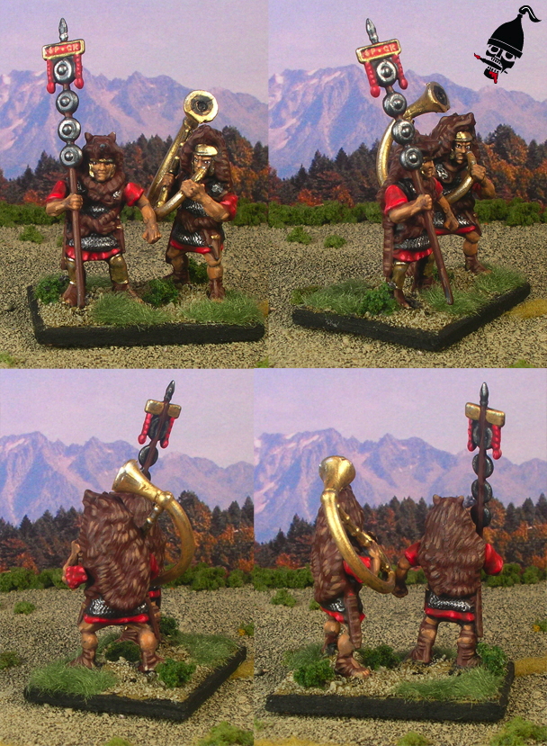 Roman Cornicen and Signifer from Wargames Factory painted by Neldoreth - An Hour of Wolves & Shattered Shields