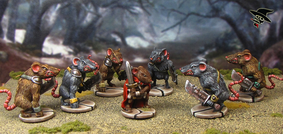 Mice & Mystics The Mice Attacked from Plaid Hat Games painted by Neldoreth - An Hour of Wolves & Shattered Shields