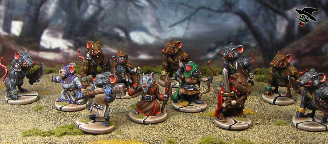 Mice & Mystics The Mice Attacked from Plaid Hat Games painted by Neldoreth - An Hour of Wolves & Shattered Shields