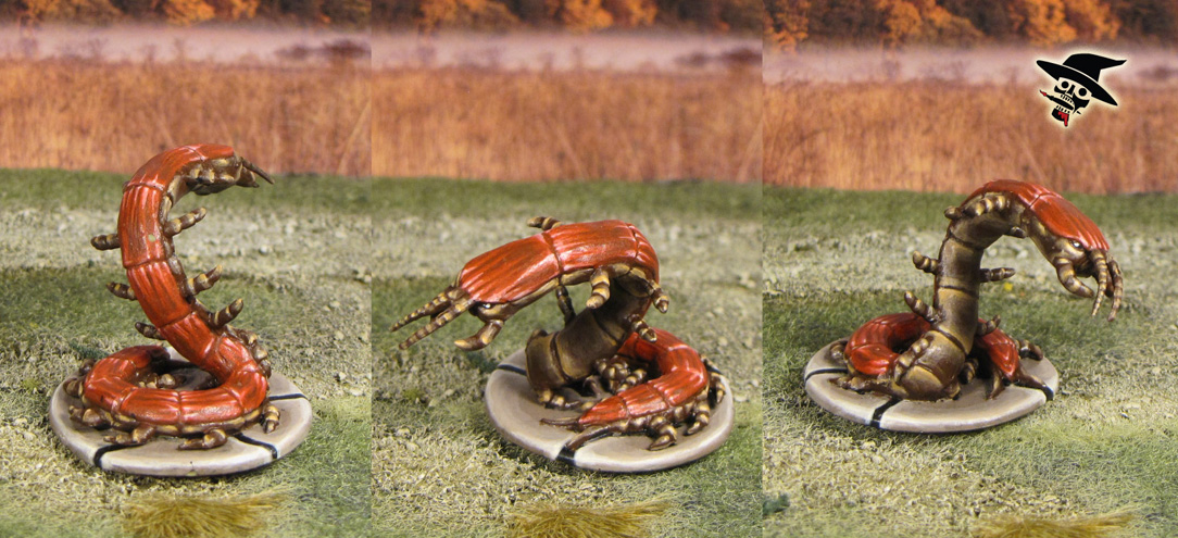 Mice & Mystics The Vile, Mouse-eating Milipede from Plaid Hat Games painted by Neldoreth - An Hour of Wolves & Shattered Shields