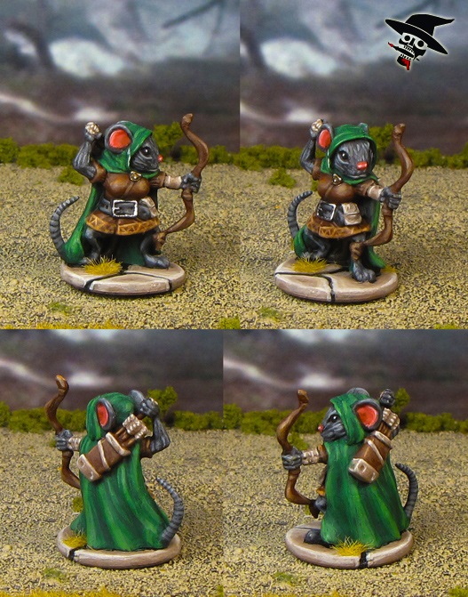 Mice & Mystics Lily the Ranger from Plaid Hat Games painted by Neldoreth - An Hour of Wolves & Shattered Shields