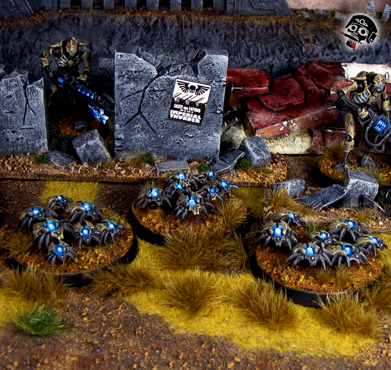Necron Scarab Swarm from Games Workshop painted by Neldoreth - An Hour of Wolves & Shattered Shields