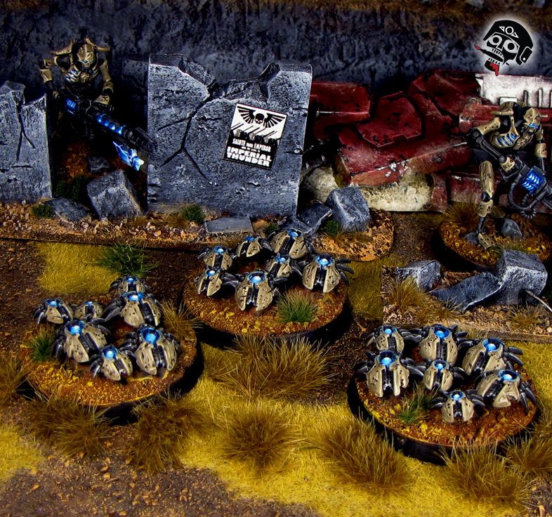 Necron Scarab Swarm from Games Workshop painted by Neldoreth - An Hour of Wolves & Shattered Shields