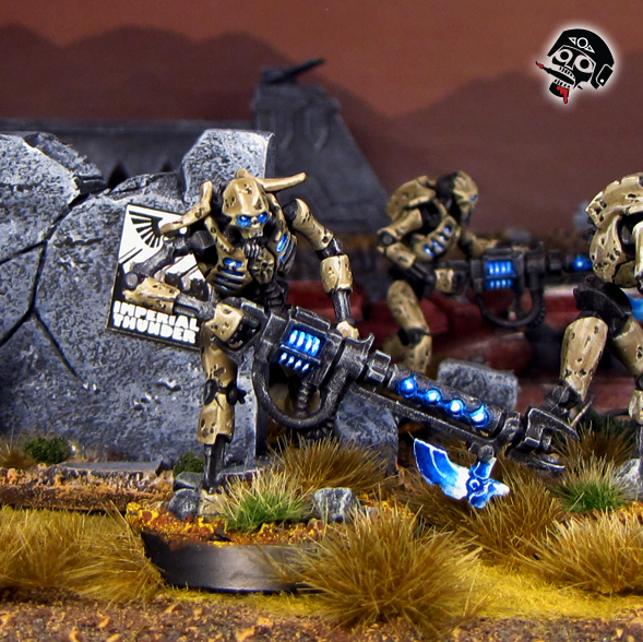 Necron Warrior from Games Workshop painted by Neldoreth - An Hour of Wolves & Shattered Shields