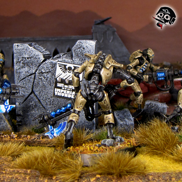 Necron Warrior from Games Workshop painted by Neldoreth - An Hour of Wolves & Shattered Shields