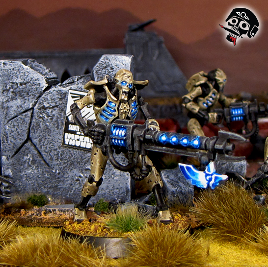 Necron Warrior from Games Workshop painted by Neldoreth - An Hour of Wolves & Shattered Shields