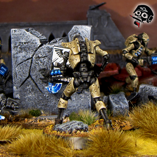 Necron Warrior from Games Workshop painted by Neldoreth - An Hour of Wolves & Shattered Shields