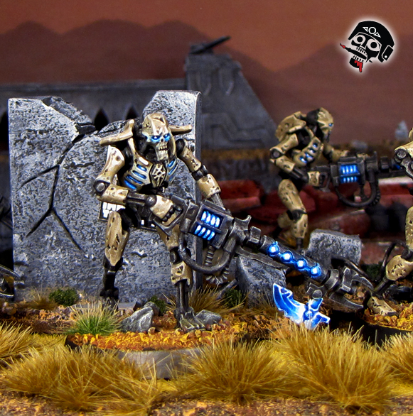 Necron Warrior from Games Workshop painted by Neldoreth - An Hour of Wolves & Shattered Shields