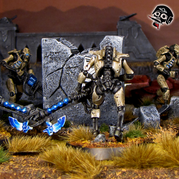 Necron Warrior from Games Workshop painted by Neldoreth - An Hour of Wolves & Shattered Shields