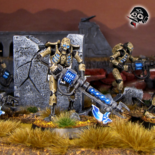 Necron Warrior from Games Workshop painted by Neldoreth - An Hour of Wolves & Shattered Shields