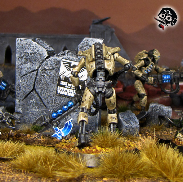 Necron Warrior from Games Workshop painted by Neldoreth - An Hour of Wolves & Shattered Shields