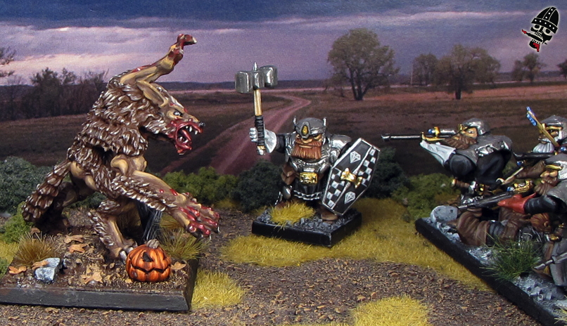 Werewolf from Reaper Miniatures painted by Neldoreth - An Hour of Wolves & Shattered Shields