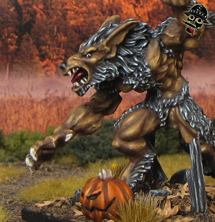 Werewolf from Reaper Miniatures Bones painted by Neldoreth - An Hour of Wolves & Shattered Shields