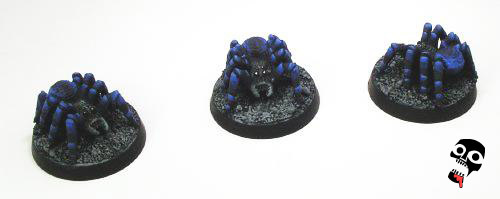 Spider swarm spiders from Games Workshop painted by Neldoreth - An Hour of Wolves & Shattered Shields