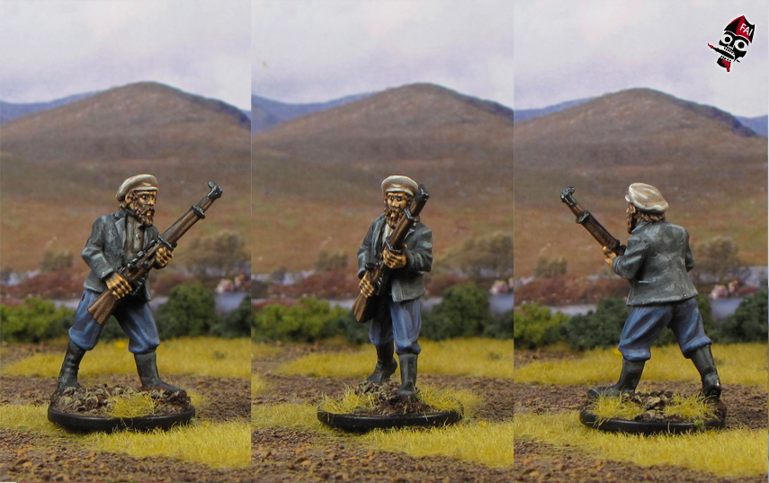 Russian Civil War Anarchists from Copplestone Castings painted by Neldoreth - An Hour of Wolves & Shattered Shields