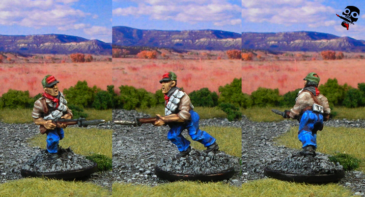 Spanish Civil War Anarchists from Banderra Miniatures in 20mm painted by Neldoreth - An Hour of Wolves & Shattered Shields