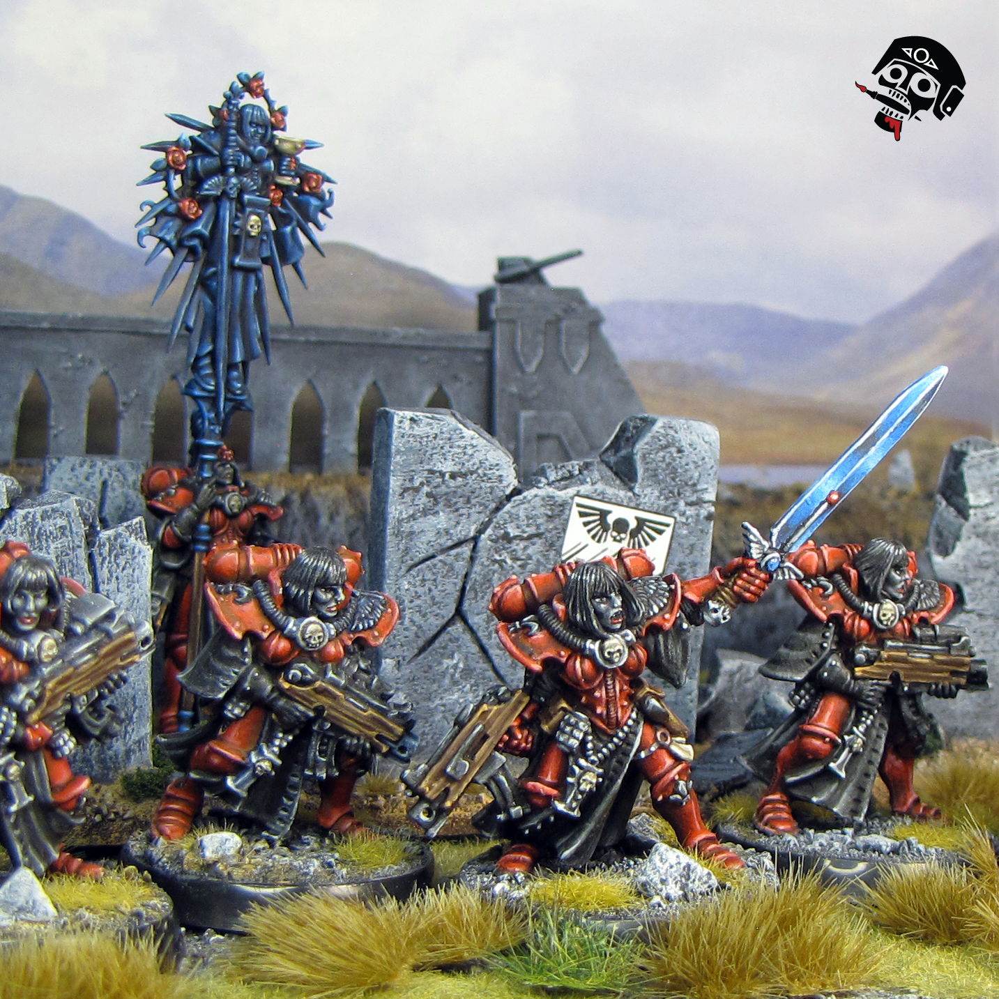 Sisters of Battle Squad from Games Workshop painted by Neldoreth - An Hour of Wolves & Shattered Shields